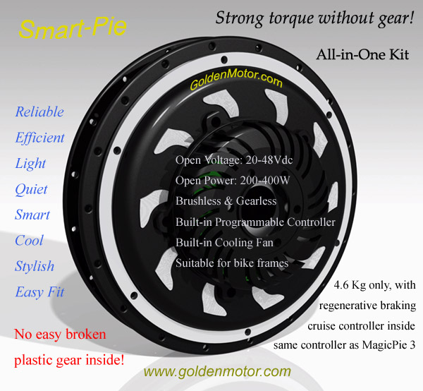 Bike Conversion Kits, Hub Motor, Regenerative Braking Controller