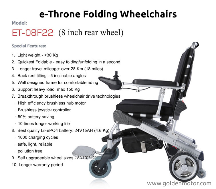 brushless electric wheelchair, power wheelchair, brushless wheelchair motor, hub motor