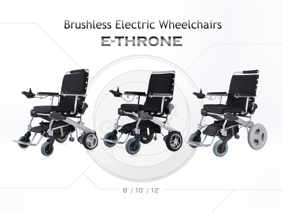 brushless electric wheelchair, power wheelchair, brushless wheelchair motor, hub motor