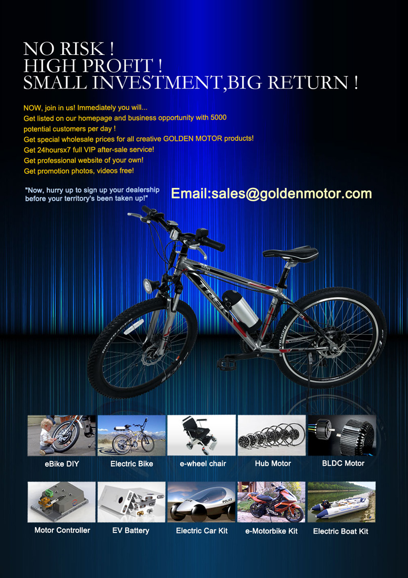 Electric bike Motor, hub Motor, electric bike kit, bike conversion kit, MagicPie 3