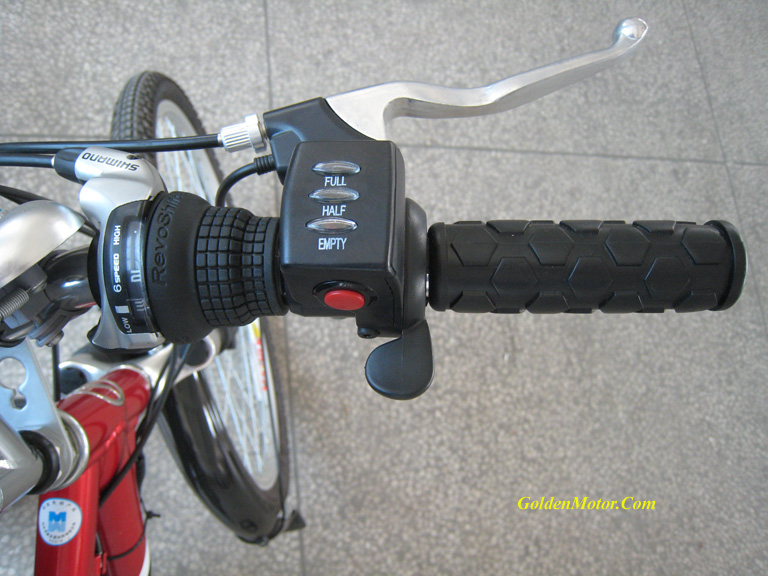 thumb throttle for motorized bicycle