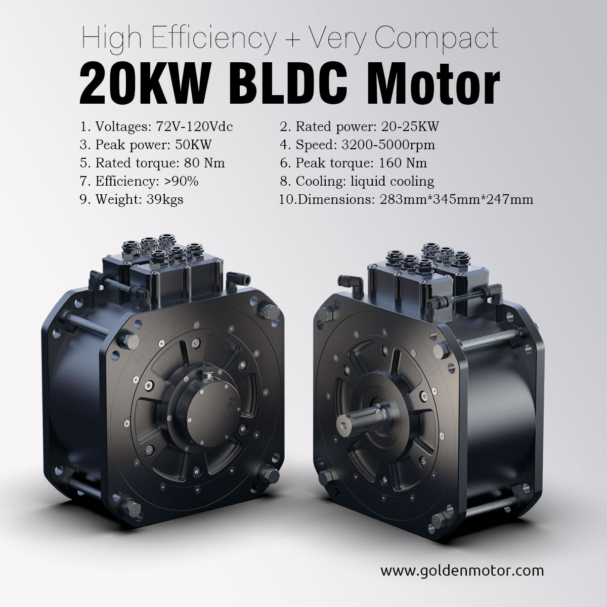 brushless motor, bldc motor, electric car motor, 20KW electric car motor, 20KW BLDC Motor